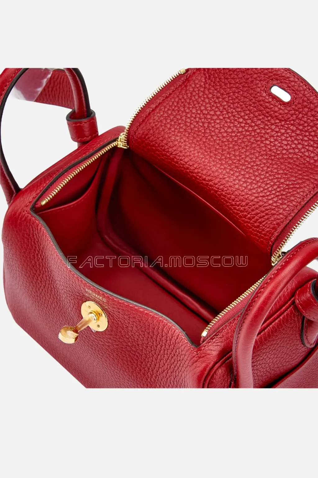 Hermès Mini Lindy 20 Rouge Grenat Clemence GHW