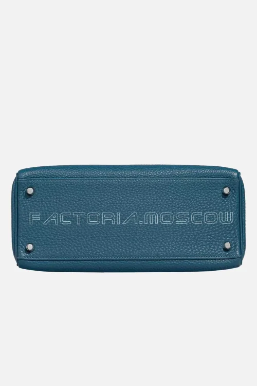 Hermès Kelly Retourne 28 Togo Colour Blue Colvert PHW