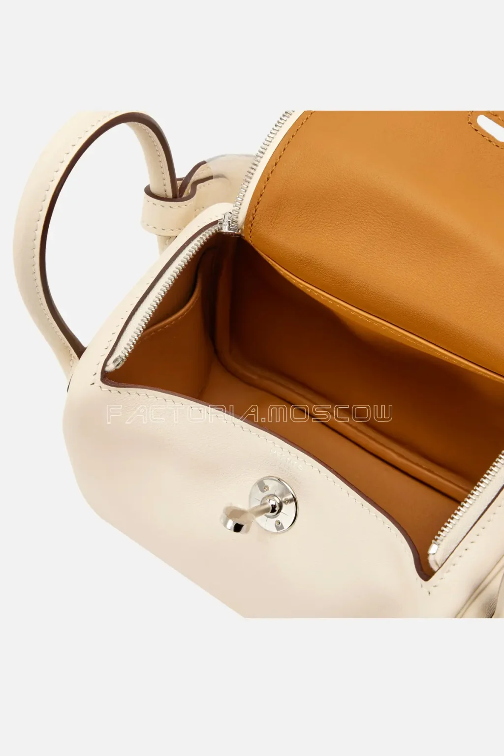 Hermès Mini Lindy 20 Nata And Sesame Swift PHW