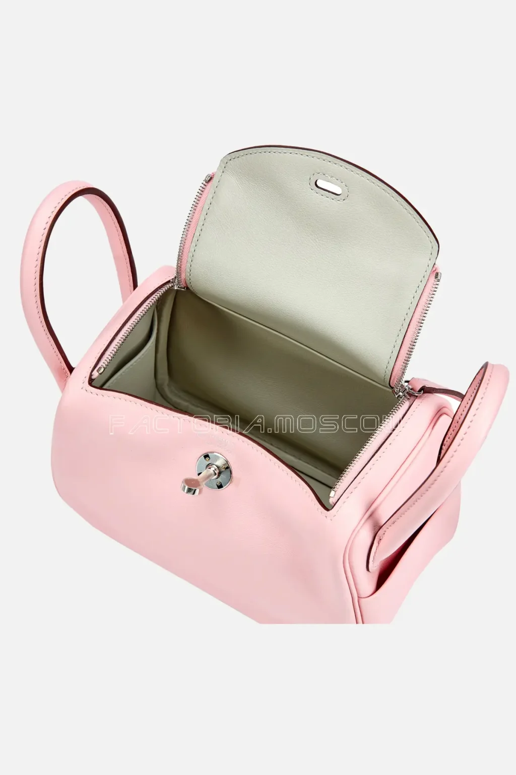 Hermès HSS Mini Lindy 20 Rose Sakura And Gris Perle Swift PHW
