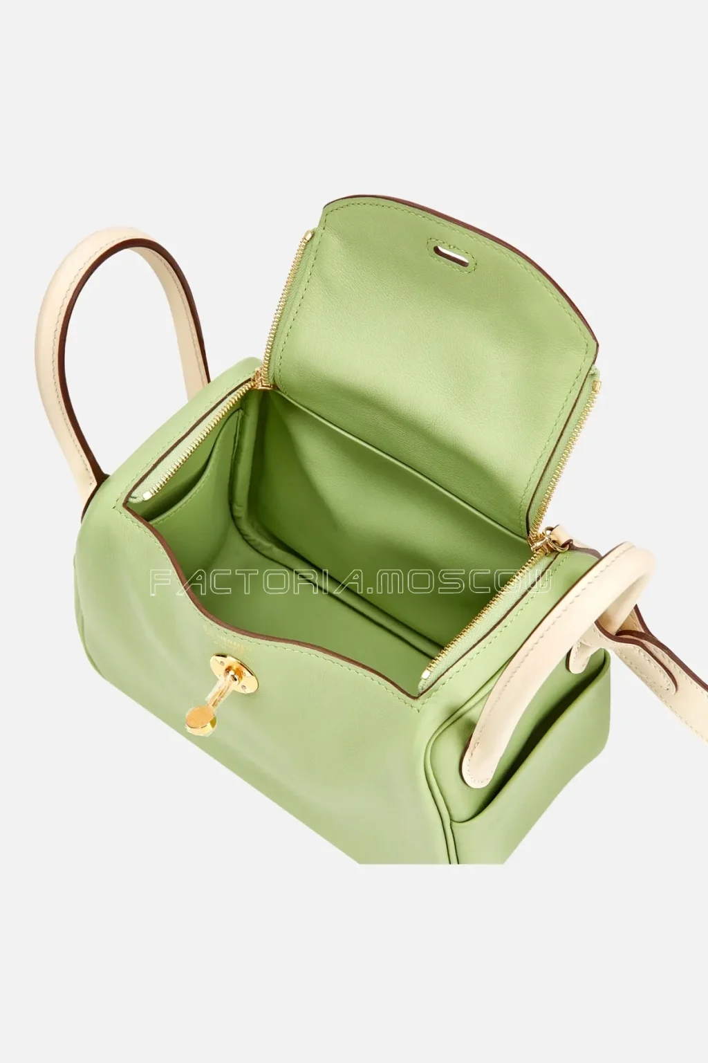 Hermès HSS Mini Lindy 20 Vert Criquet And Nata Swift GHW