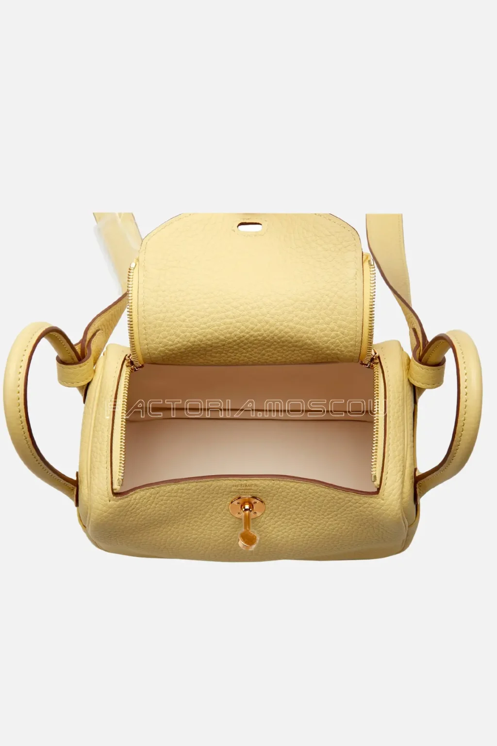 Hermès Mini Lindy 20 Jaune Poussin Clemence And Nata GHW