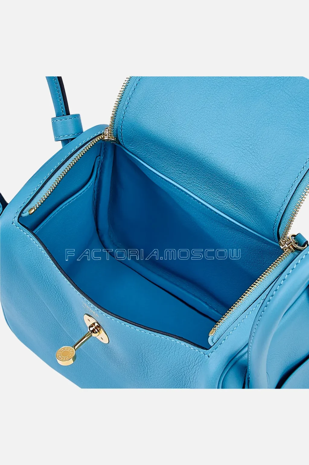 Hermès Mini Lindy 20 Bleu Du Nord Swift GHW