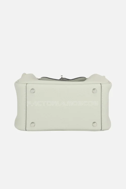 Hermès Lindy Mini 20 Togo Gris Neve PHW