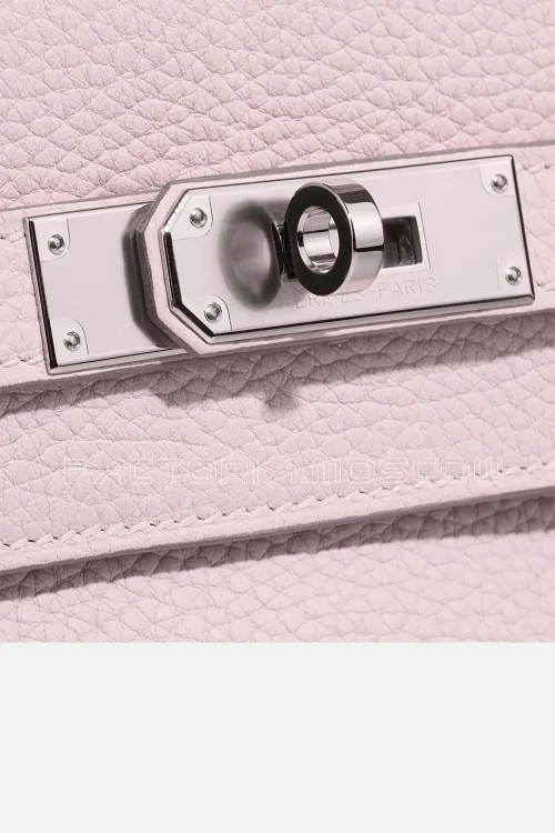 Hermès Kelly Retourne 28 Togo Colour Mauve Pale PHW
