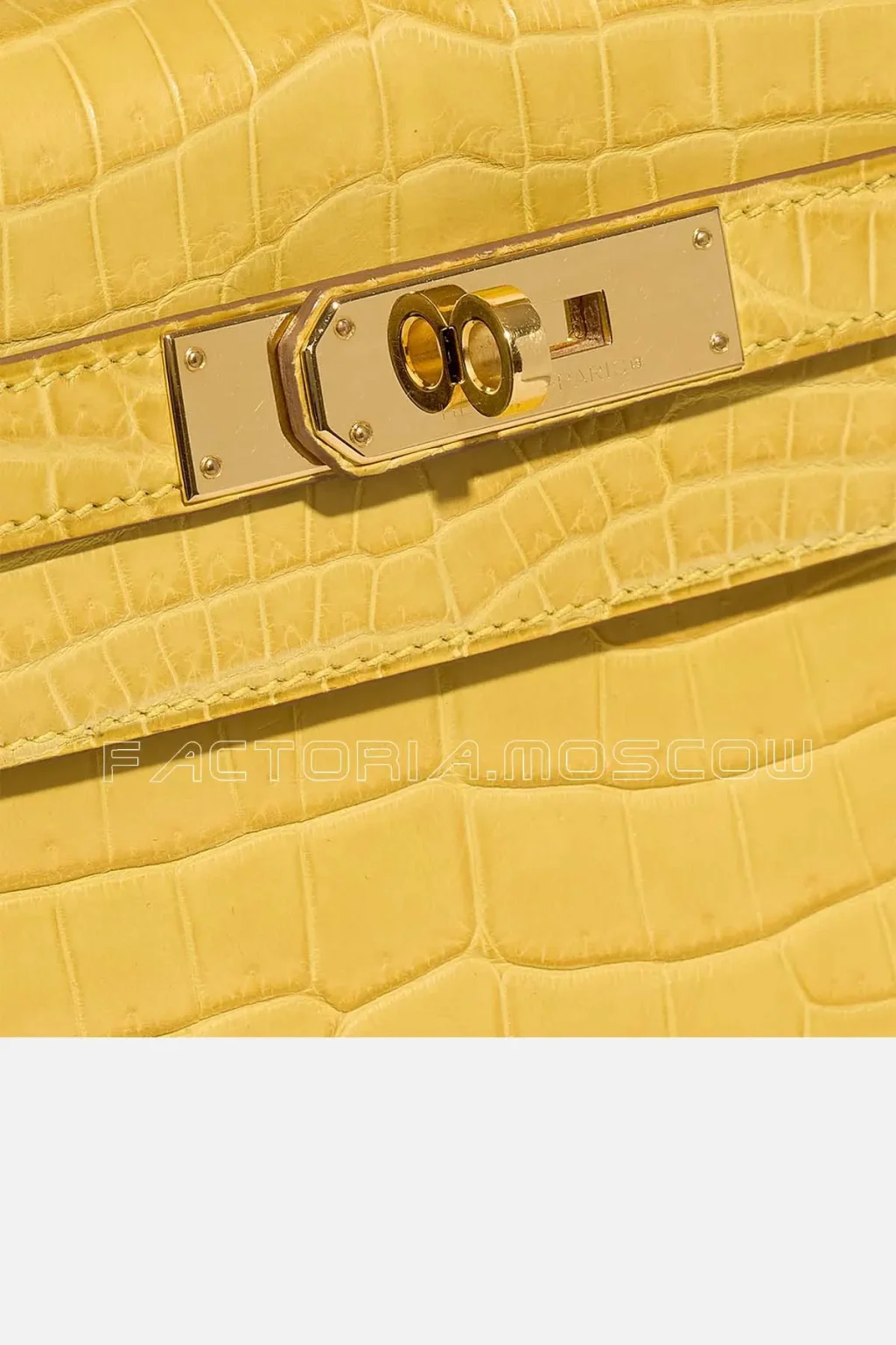 Hermès Kelly Retourne 28 Niloticus Crocodile Colour Jaune Mimosa GHW
