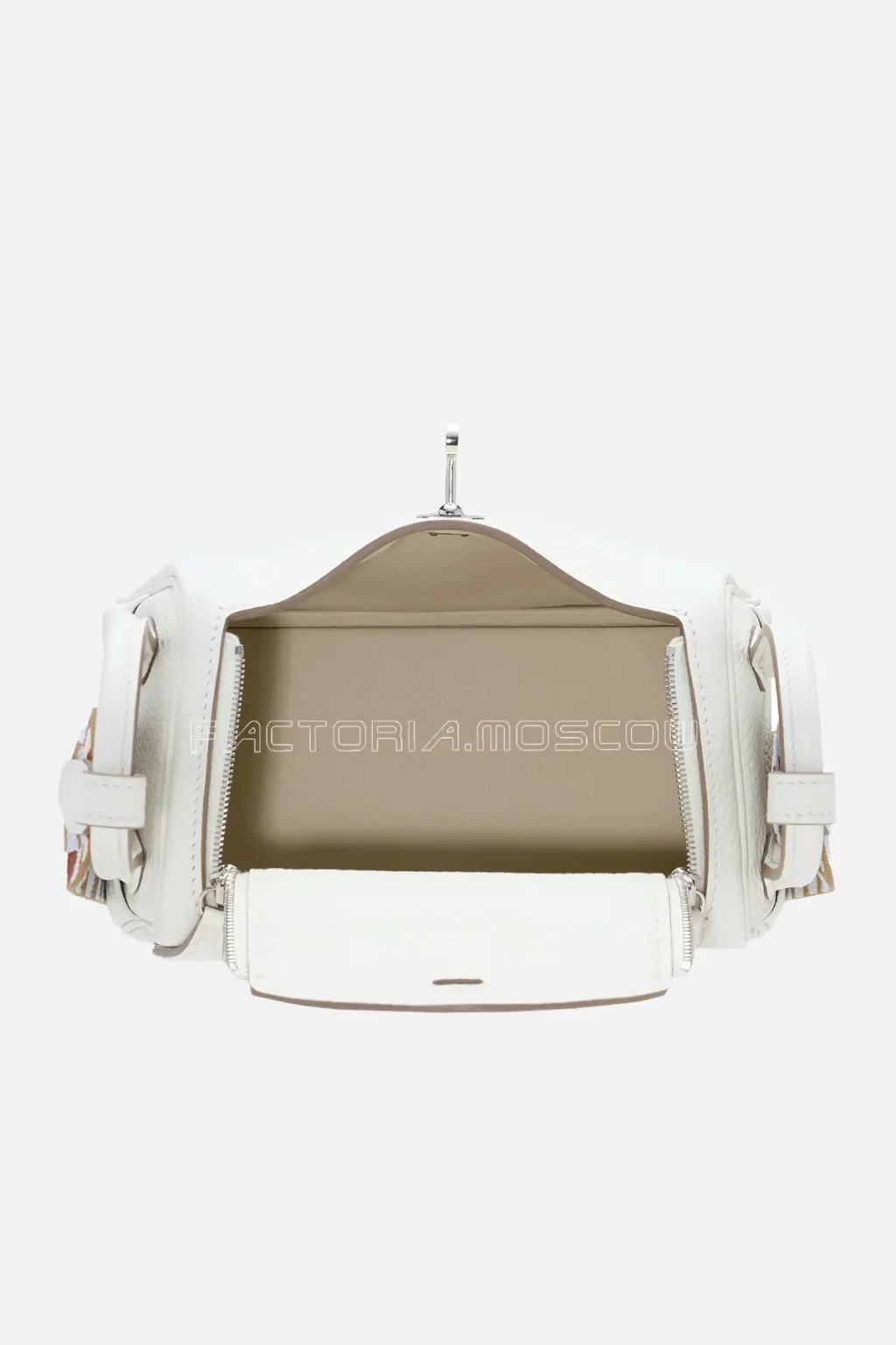 Hermès Lindy Mini 20 Clemence Mushroom PHW