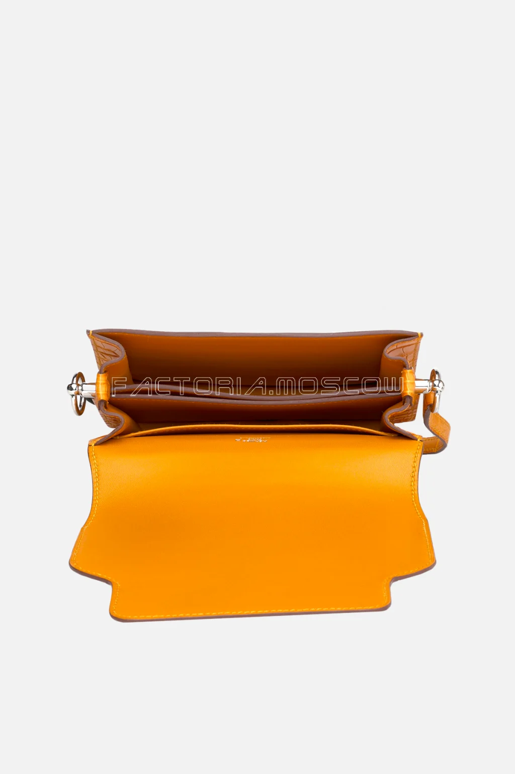 Hermès Mini Roulis 18 Matte Feu Alligator PHW
