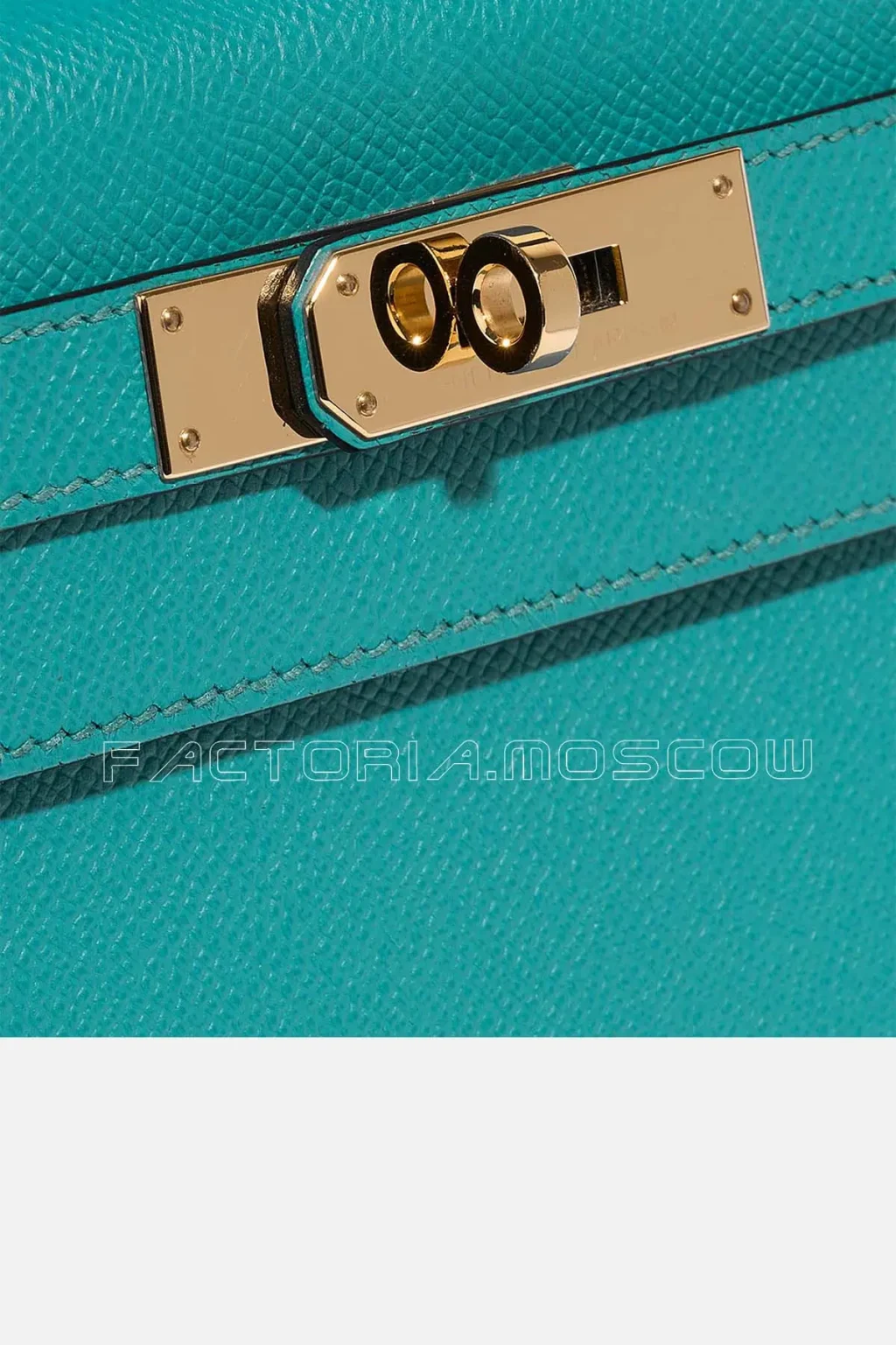 Hermès Kelly Sellier 28 Epsom Blue Paon GHW