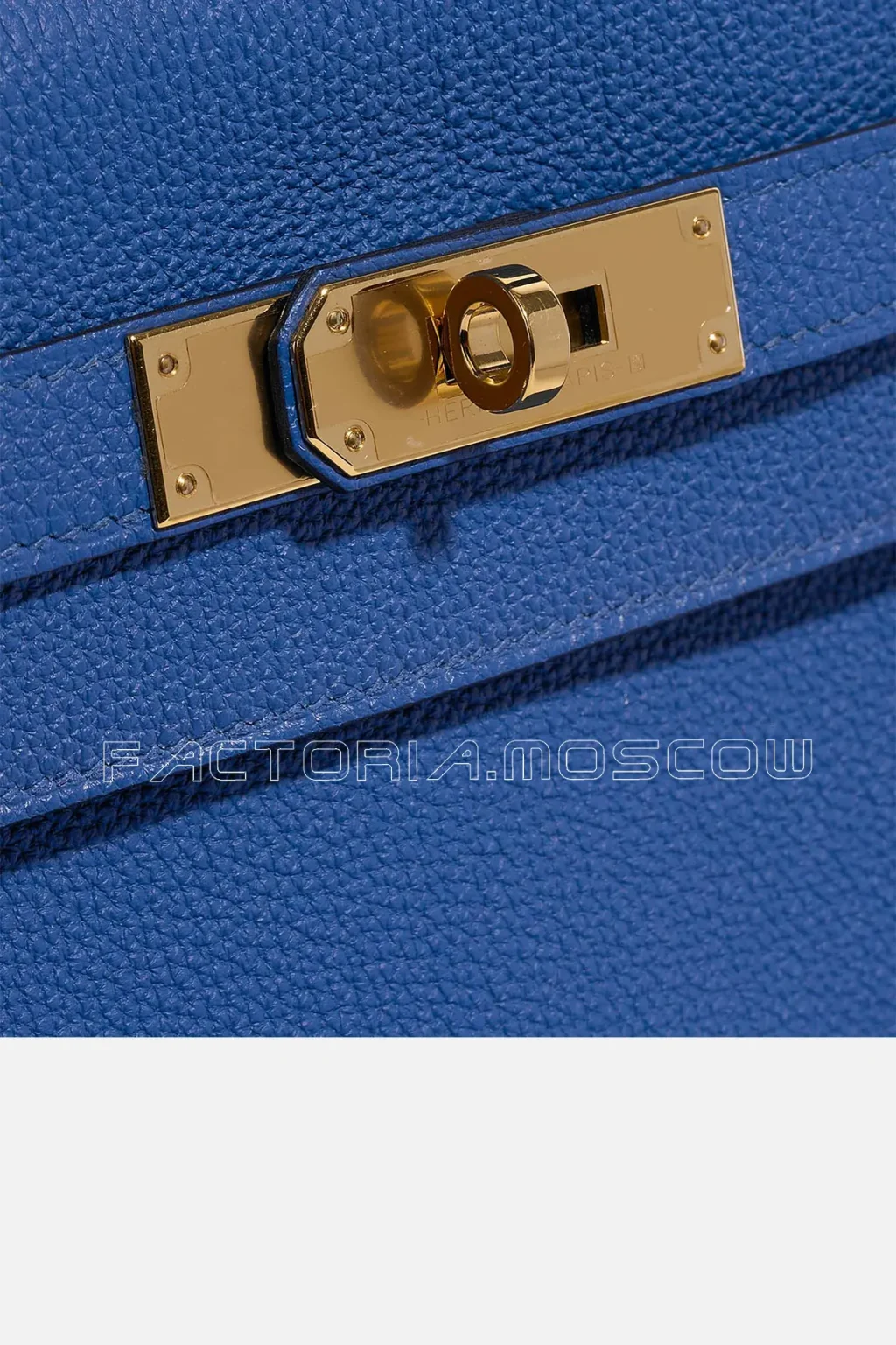 Hermès Kelly Retourne 28 Togo Colour Bleu De France GHW