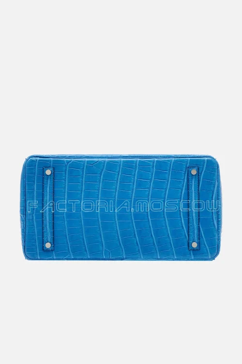 Hermès Birkin 35 Matte Niloticus Crocodile Colour Mykonos PHW