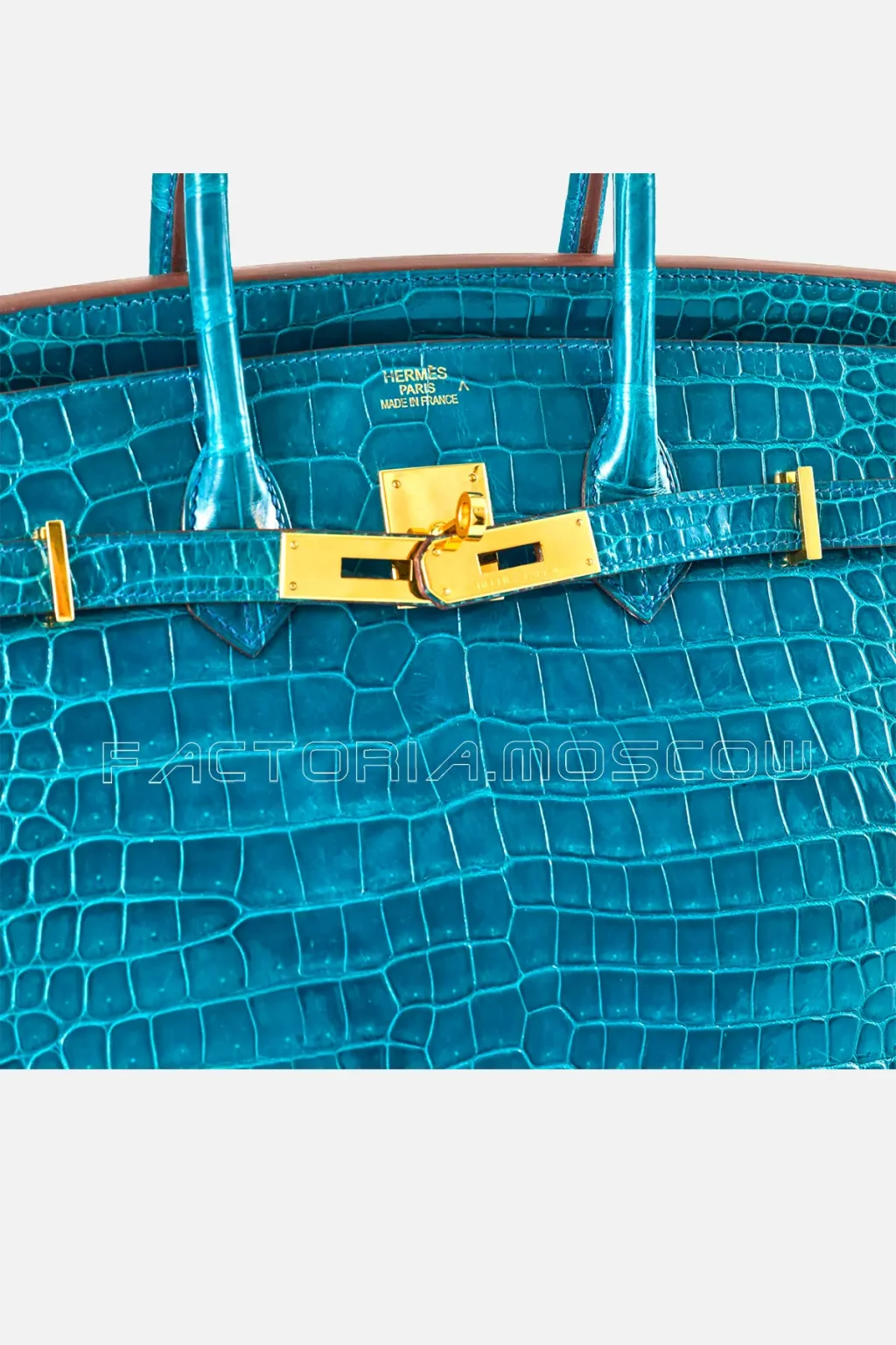Hermès Birkin 35 Porosus Crocodile Colour Cobalt GHW