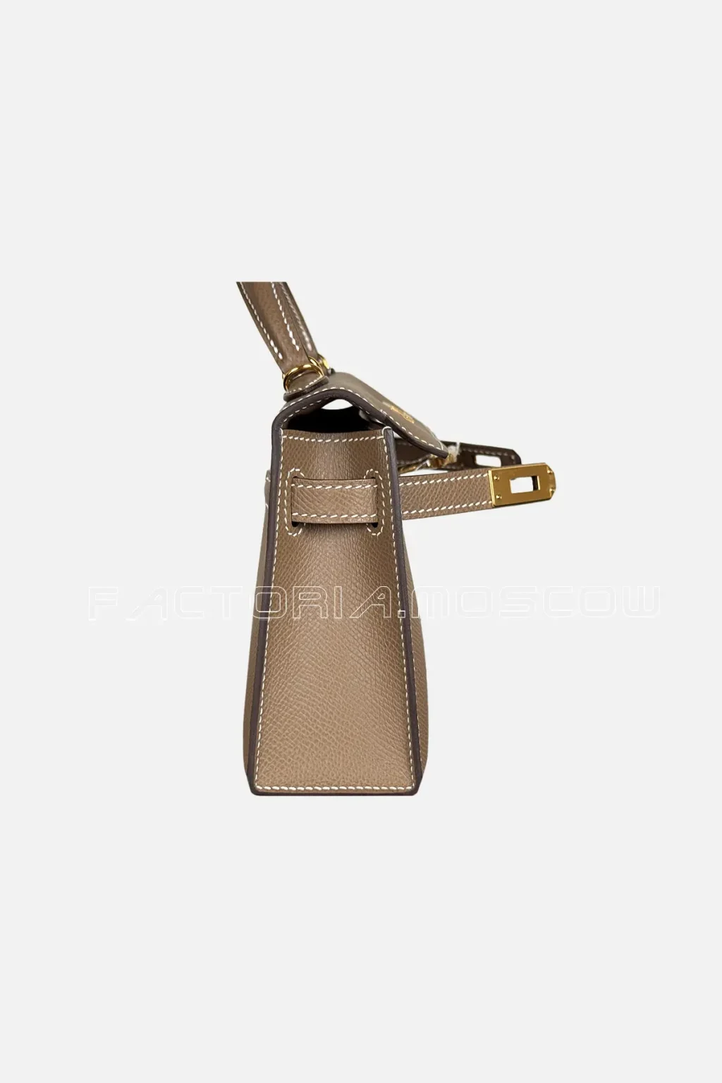 Hermes Kelly Mini 20 Epsom Colour Etoupe Hardware GHW