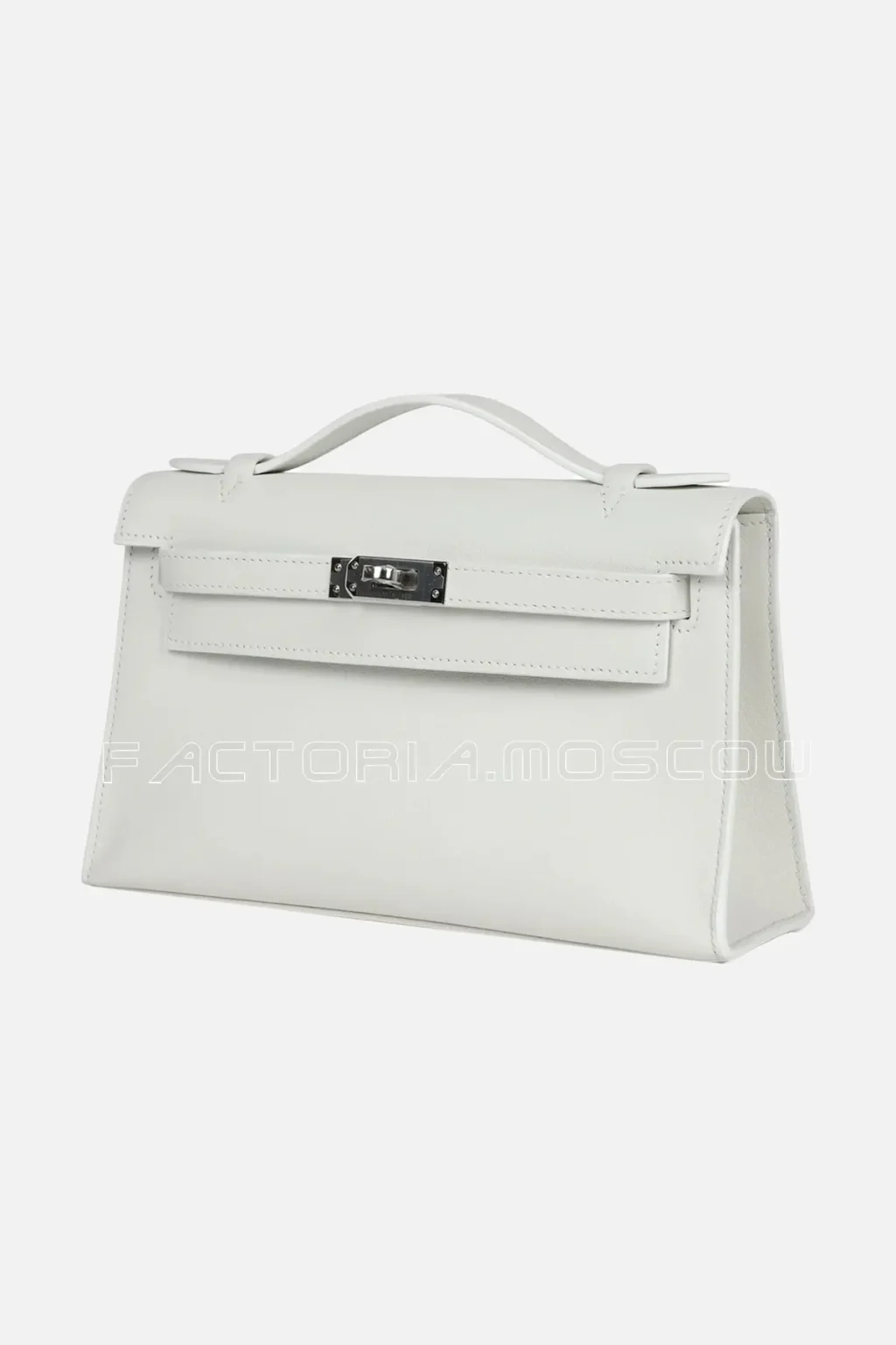 Hermès Kelly Pochette Swift Colour White PHW