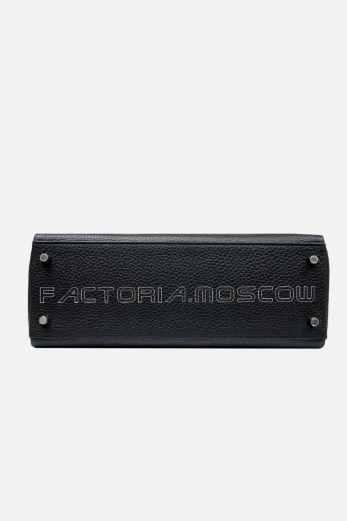 Hermès Limited Edition Kelly Retourne Touch 32 Black Togo And Alligator PHW