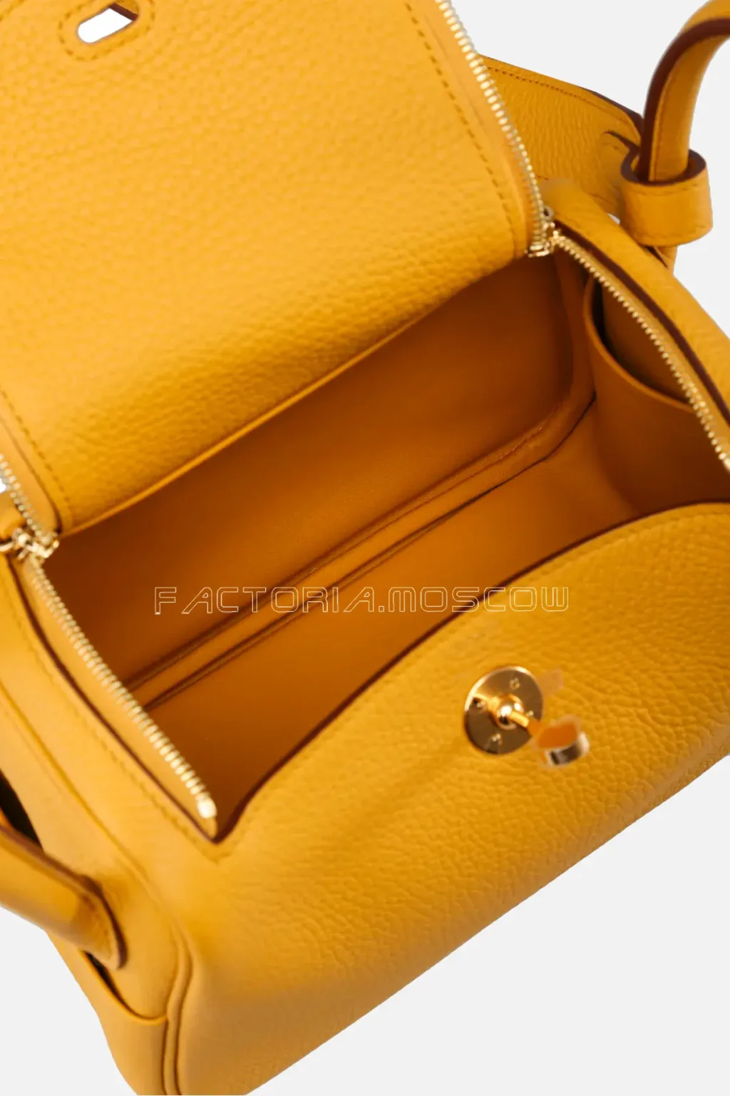 Hermes Mini Lindy 20 Jaune Ambre Clemence GHW