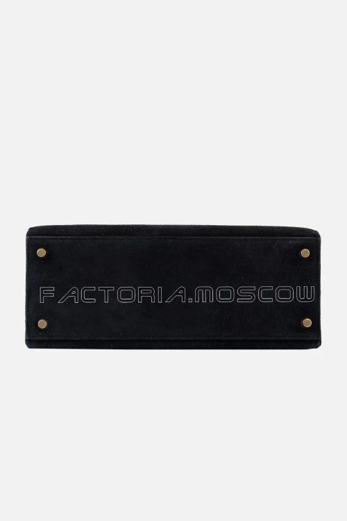 Hermes Kelly Sellier 28 Black Doblis Suede GHW