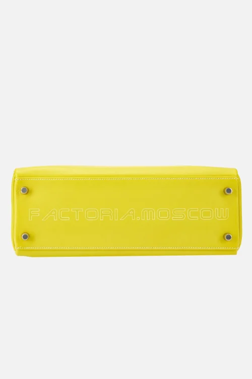 Hermès Limited Edition Kelly Retourne 32 Evercolor Colour Lime PHW