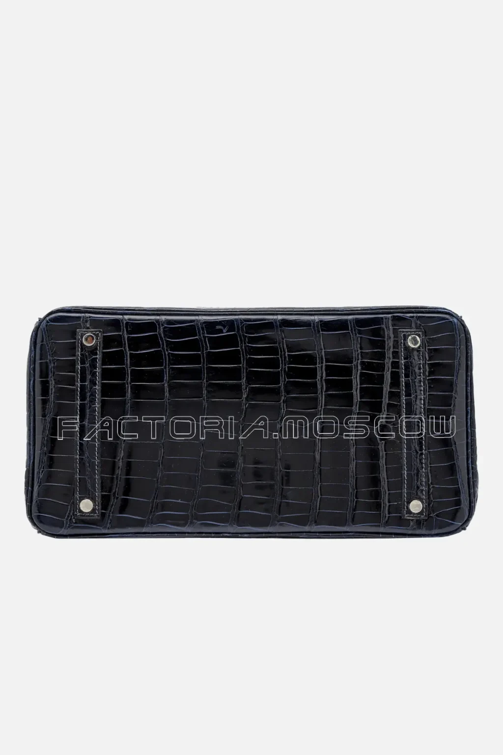 Hermès Birkin 35 Shiny Porosus Crocodile Colour Bleu Marine PHW