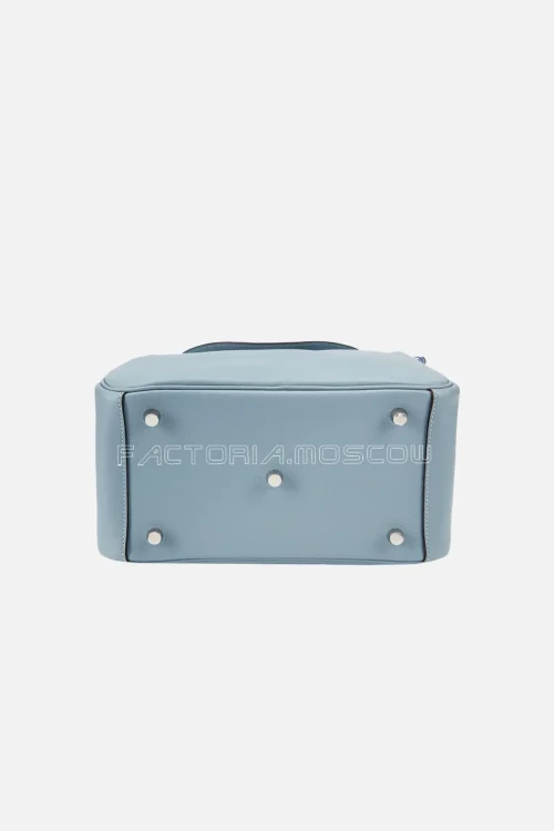 Hermès Lindy 26 Bleu Lin Evercolor PHW