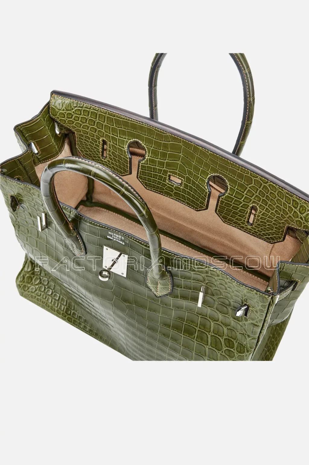 Hermès Birkin 35 Matte Niloticus Crocodile Colour Vert Veronese PHW
