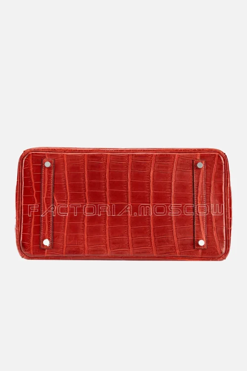 Hermès Birkin 35 Matte Niloticus Crocodile Colour Rouge H PHW