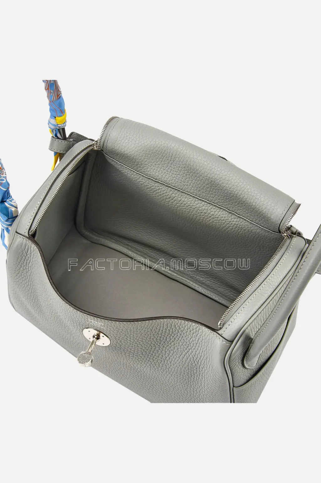 Hermès Lindy 26 Gris Mouette Clemence PHW
