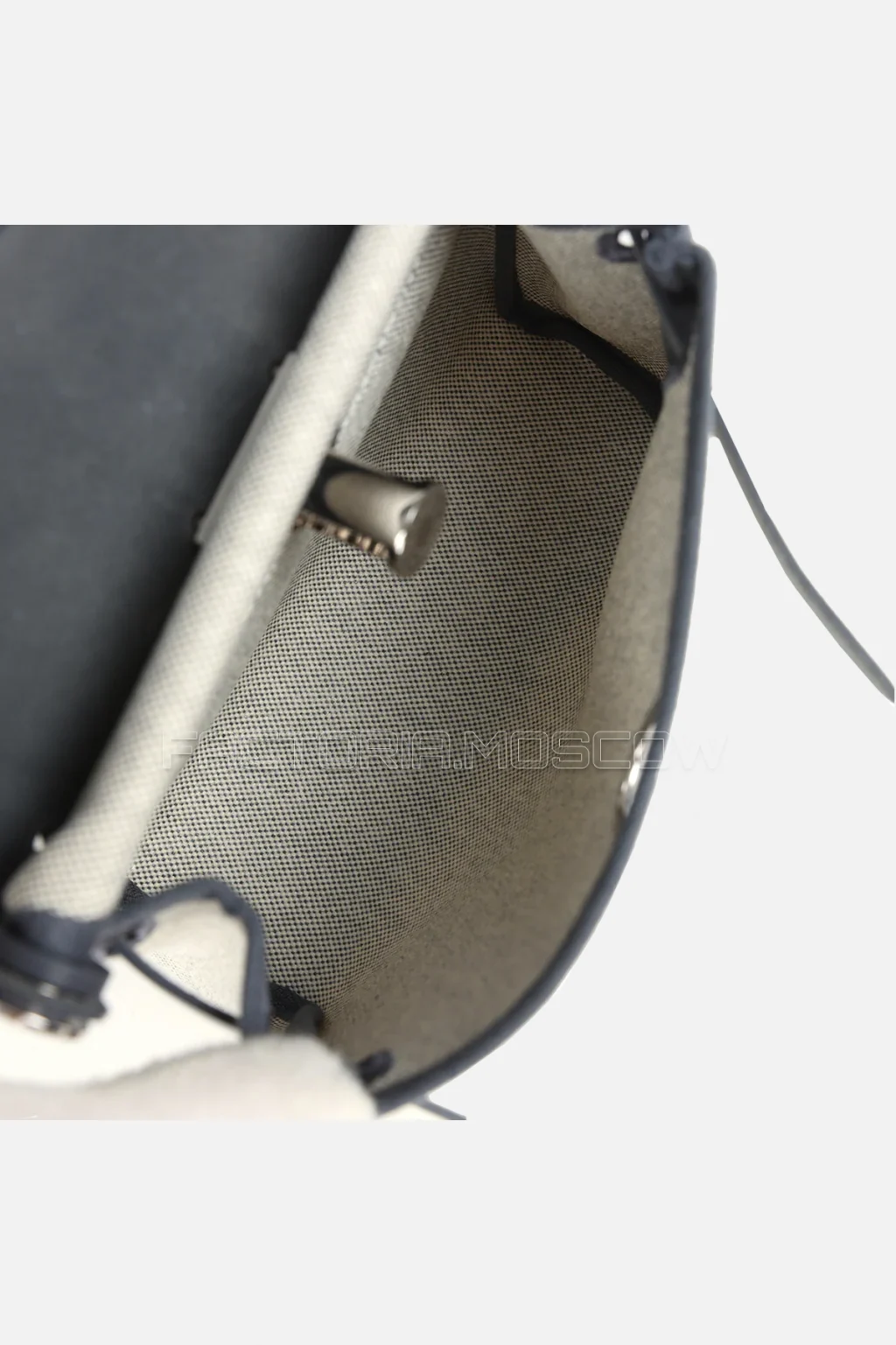 Hermès Herbag Zip 20 Mini Ecru And Ardoise Toile H Canvas And Ardoise Vache Hunter PHW