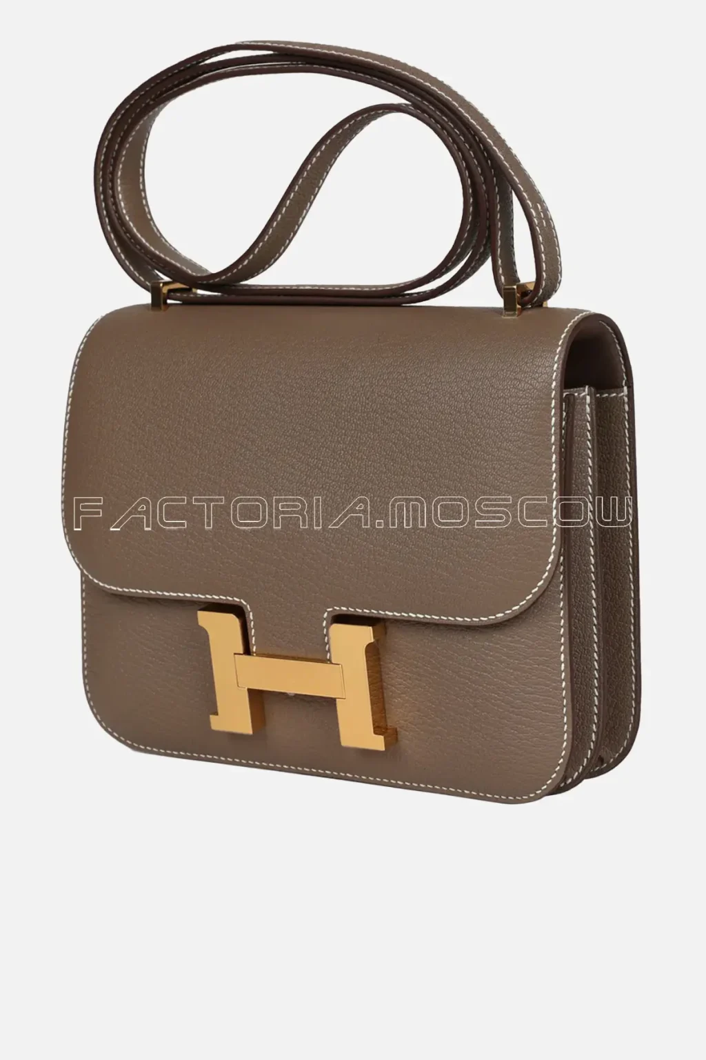 Hermès Constance 18 Etoupe Chevre Mysore GHW