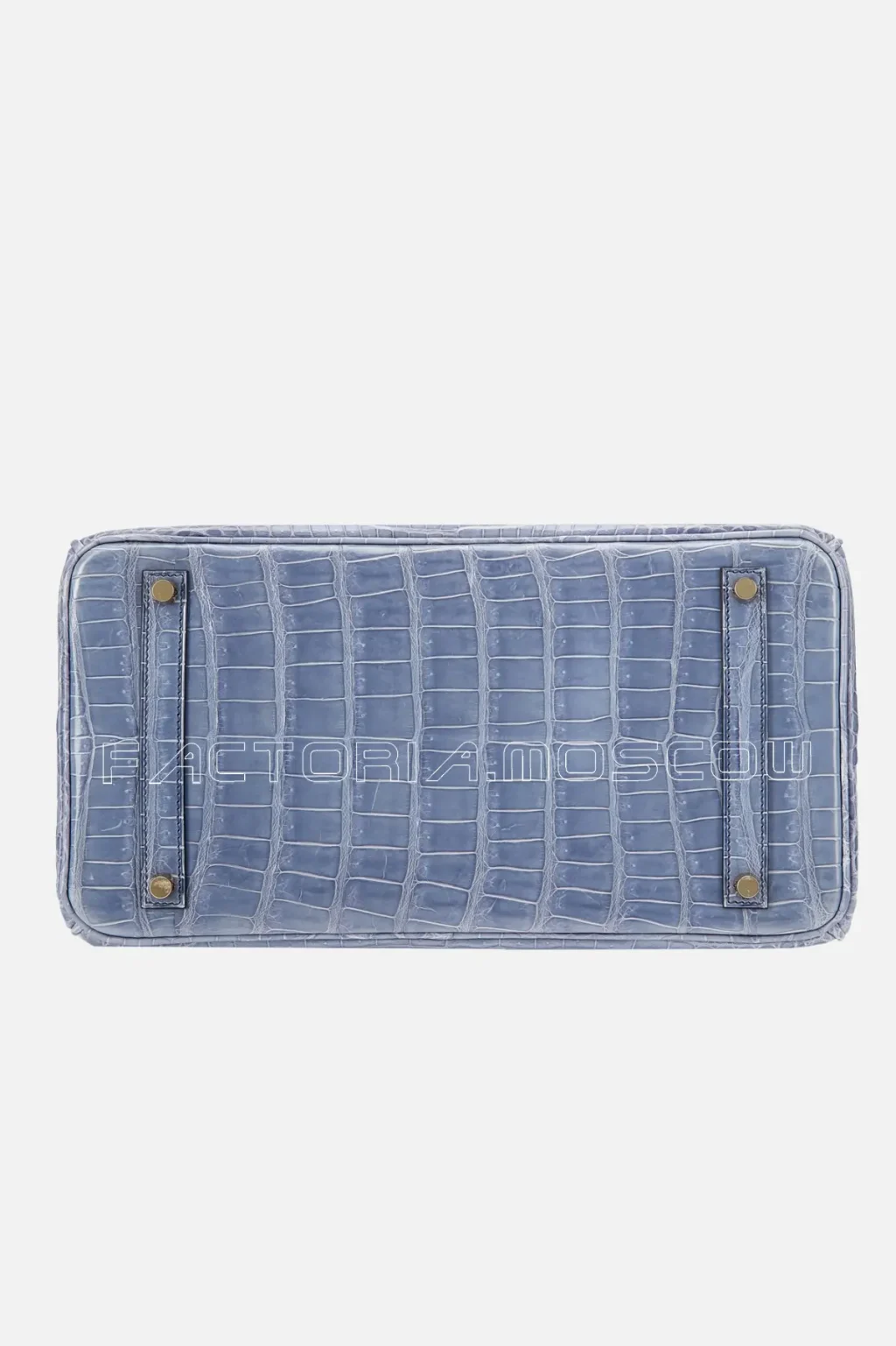 Hermès Birkin 35 Shiny Porosus Crocodile Colour Bleu Brighton GHW