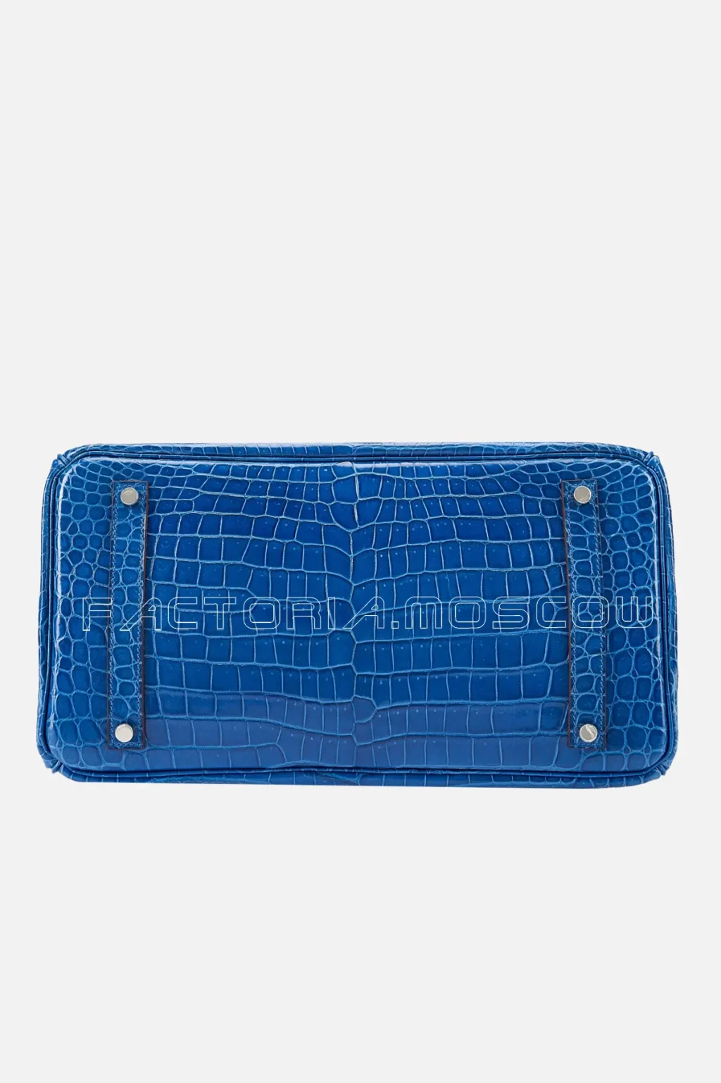 Hermès Birkin 35 Shiny Porosus Crocodile Colour Bleu Royal PHW