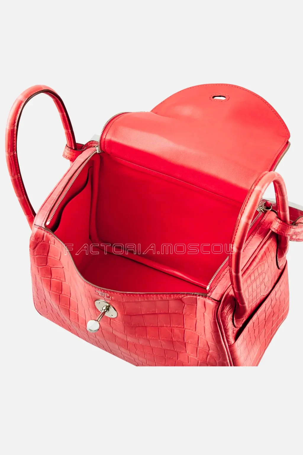 Hermès Lindy 26 Bougainvillier Matte Niloticus Crocodile PHW