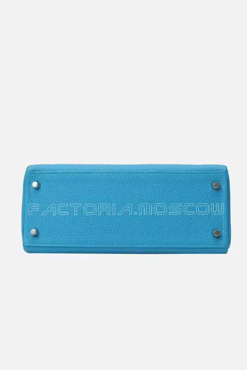 Hermes Kelly Retourne 28 Togo Colour Blue Du Nord PHW