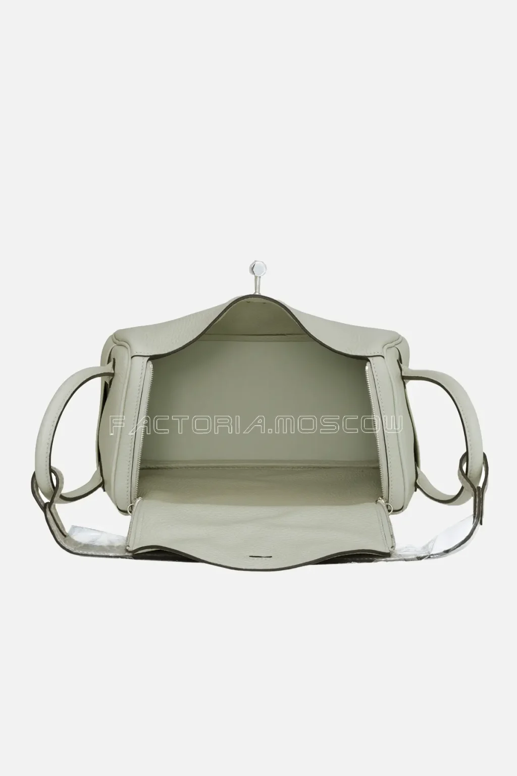 Hermes Lindy 26 Gris Neve/Gris Perle Clemence PHW