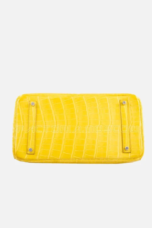 Hermes Birkin 35 Matte Allligator Colour Mimosa PHW
