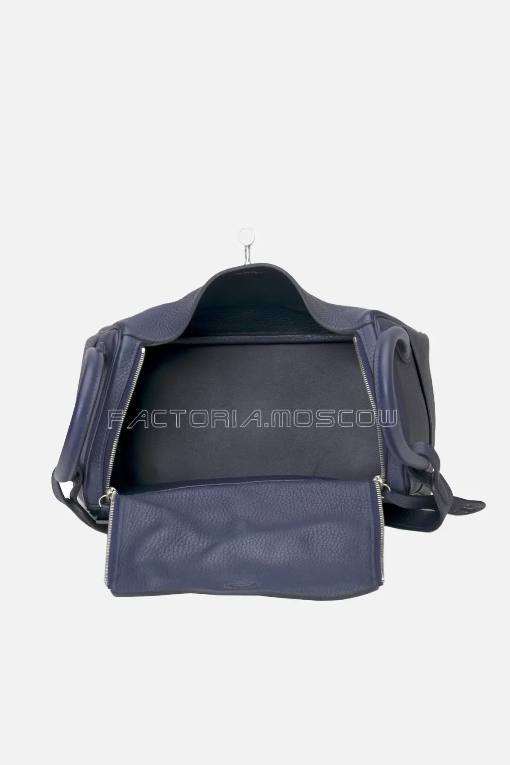 Hermes Lindy 26 Bleu Nuit Clemence PHW