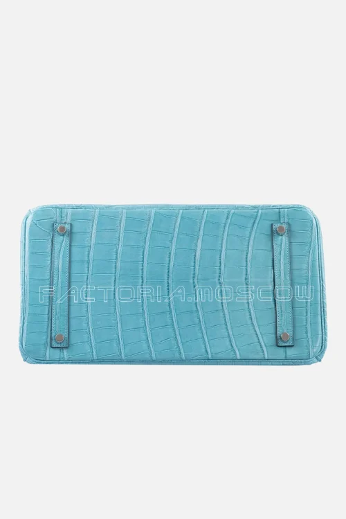 Hermes Birkin 35 Matte Alligator Colour Blue Atoll PHW