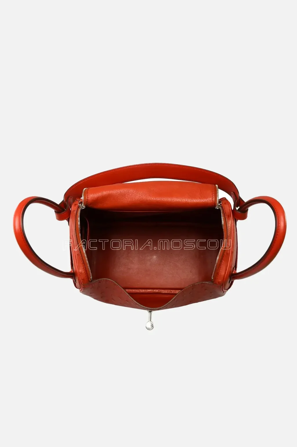 Hermes Lindy 26 Tangerine Ostrich PHW