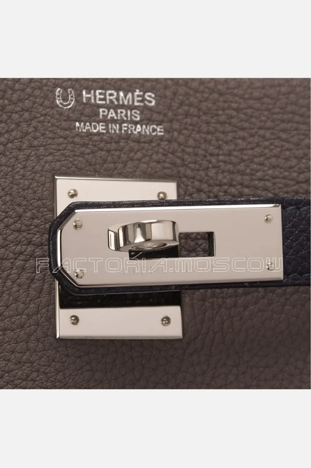 Hermes So Birkin 40 Togo Tri-Color Etain/ Indigo/Graphite PHW