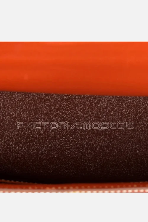Hermes Kelly Sellier 28 Brique Box Calf Leather GHW