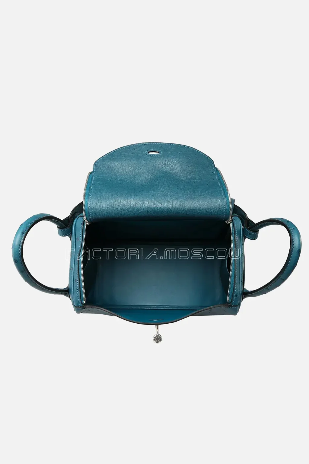 Hermes Lindy 26 Bleu Colvert Ostrich PHW