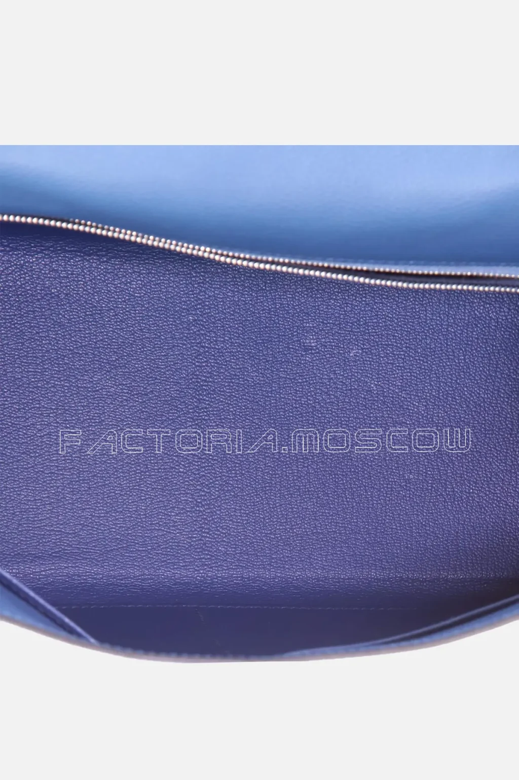 Hermes Kelly Retourne 28 Bleu Azur Evercolor Leather PHW