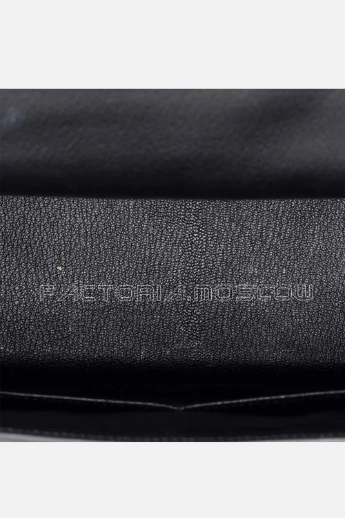 Hermes Kelly Sellier 28 Bicolor Black/Rose Azalee Chevre Mysore Leather Brushed GHW