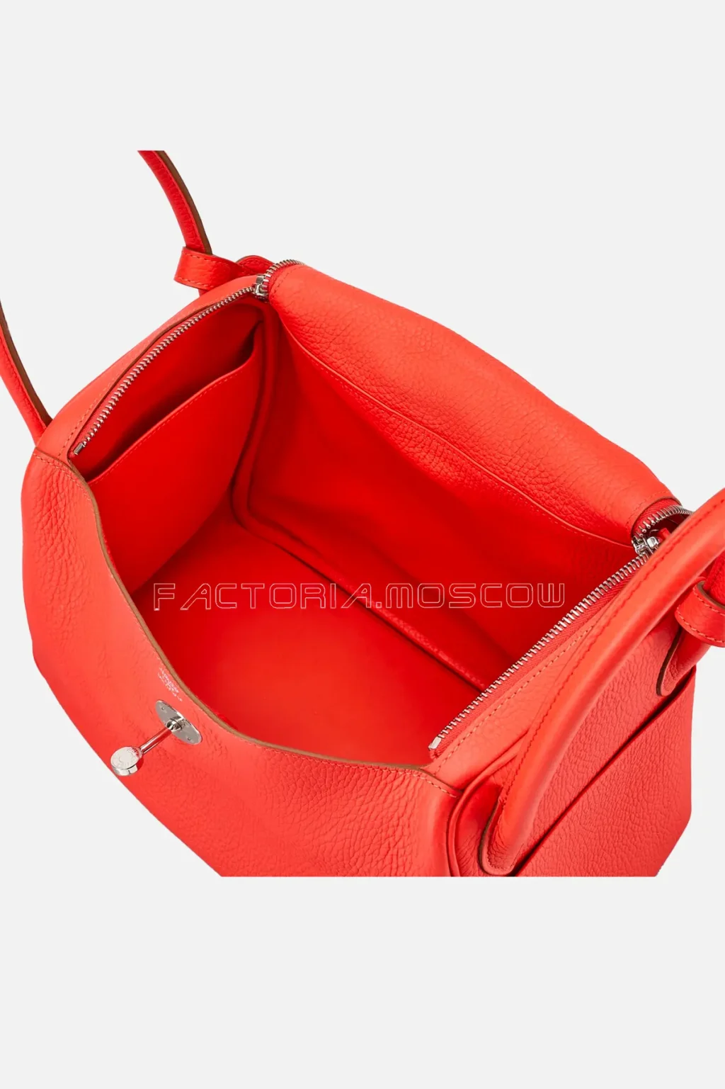 Hermès Lindy 30 Rouge Pivoine Clemence PHW
