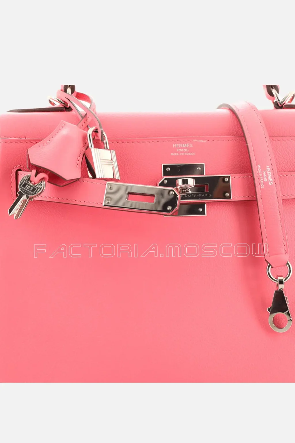 Hermes Kelly Retourne 28 Rose D'Ete Evercolor Leather PHW