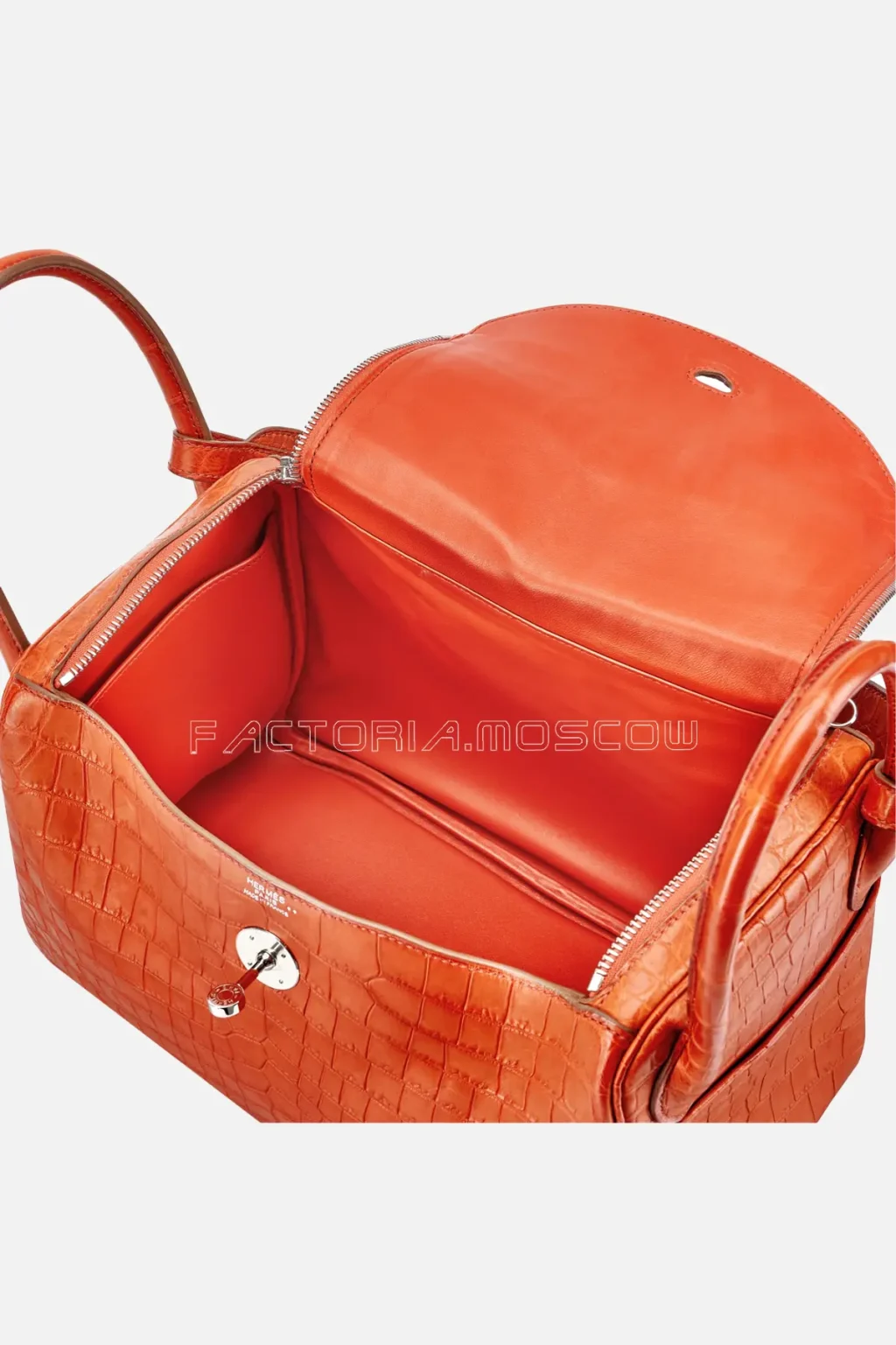 Hermès Lindy 30 Sanguine Matte Niloticus Crocodile PHW