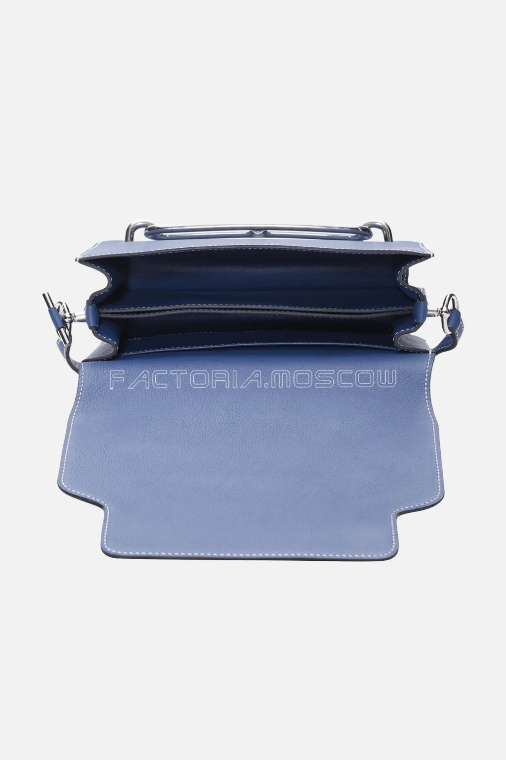 Hermes Roulis 23 Evercolor Bleu Agate PHW