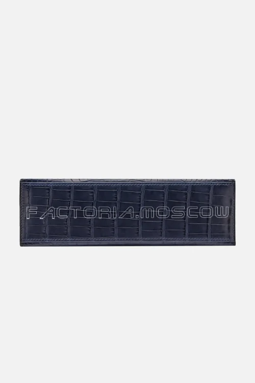 Hermès Kelly Pochette Matte Alligator Colour Bleu Indigo GHW