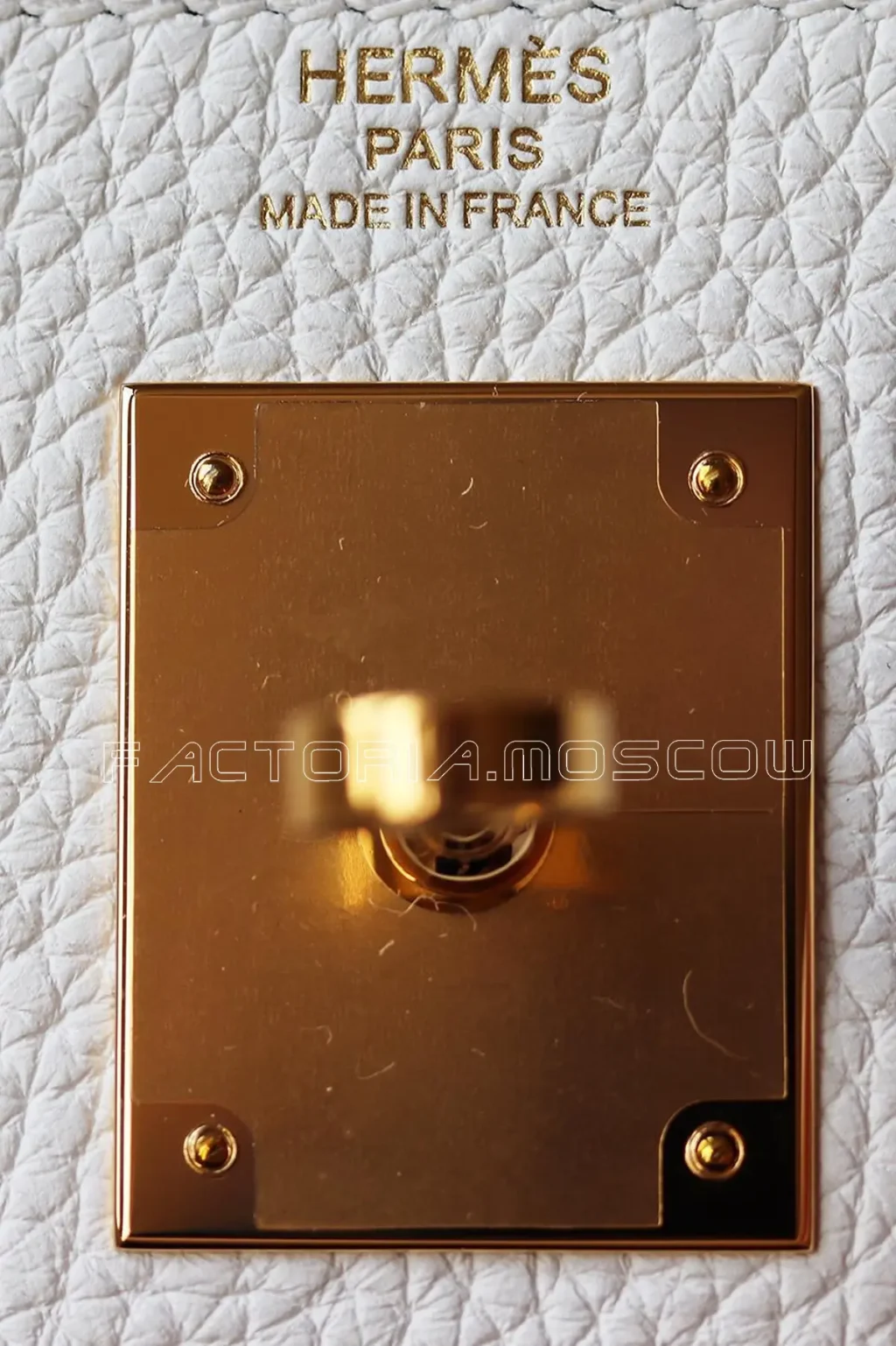 Hermès Kelly Retourne 28 Clemence Colour White GHW
