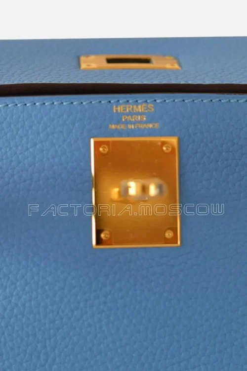 Hermes Kelly Retourne 28 Togo Colour Blue Paradise Colour GHW